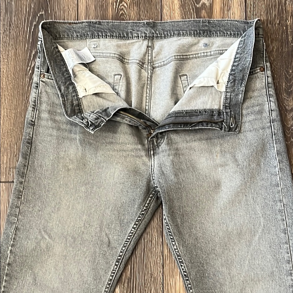 Levi's 505 Gray Mens 38 x 29 Denim Stretch Jeans - Picture 4 of 14